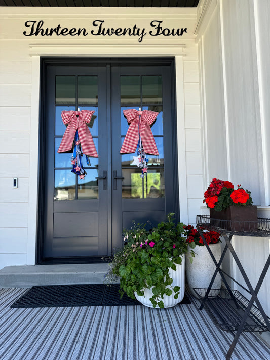 How to Style Your Door Bows for a Stunning Fourth of July Display