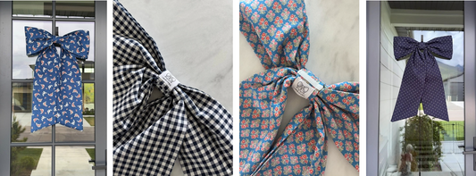 New Navy Door Bows