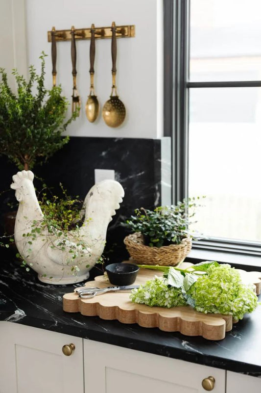 Exciting New Additions to Our Home Decor Collection: Scalloped Oak Cutting Boards & Trivets