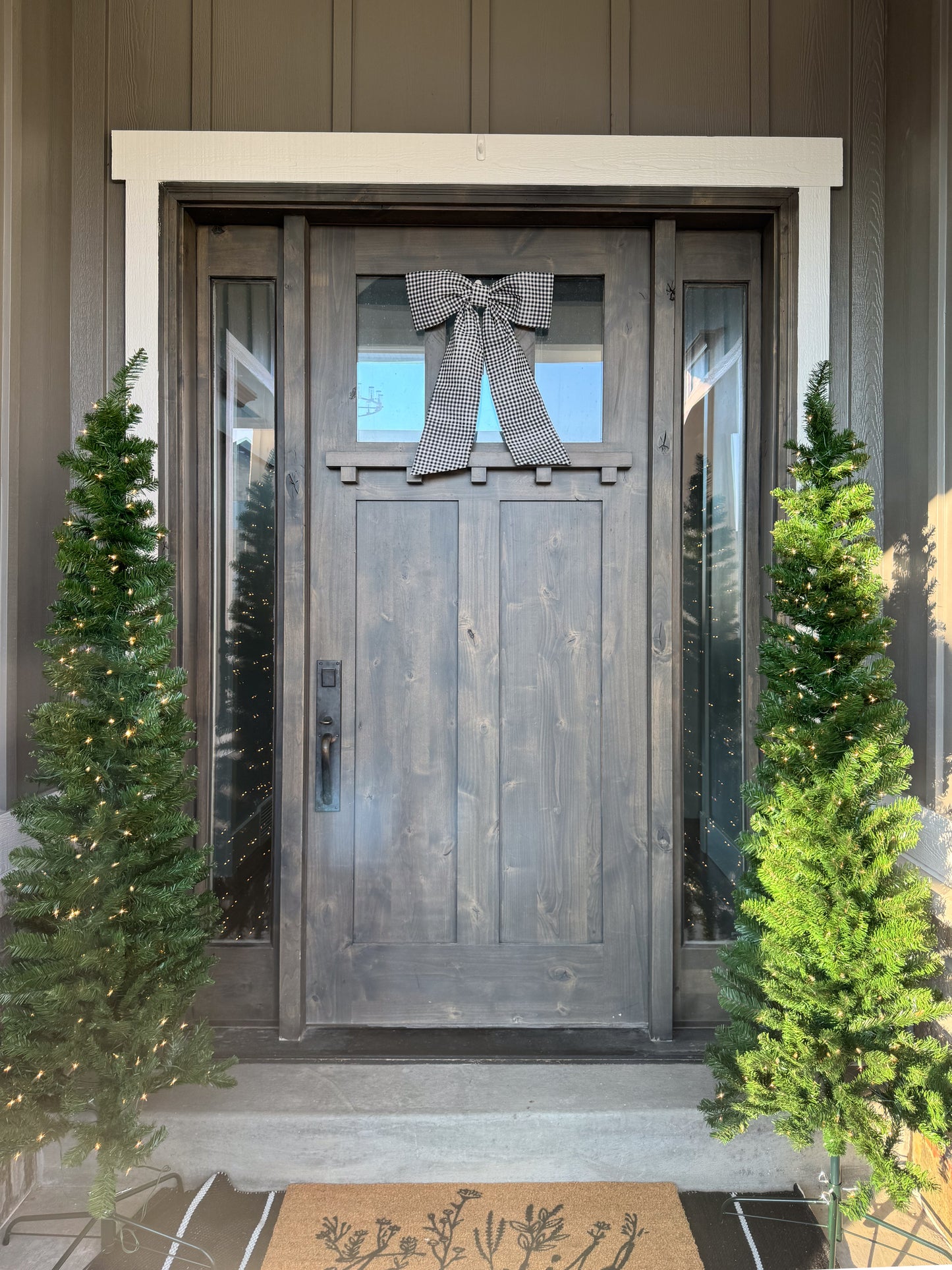 Black Gingham Bow (Polyester Blend)