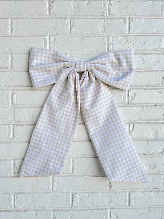 Cream Linen Bow