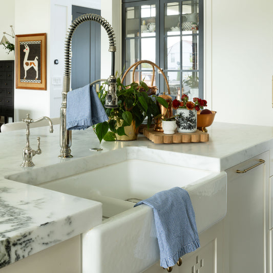 Blue 2-Piece Dish Towel and Cloth Set