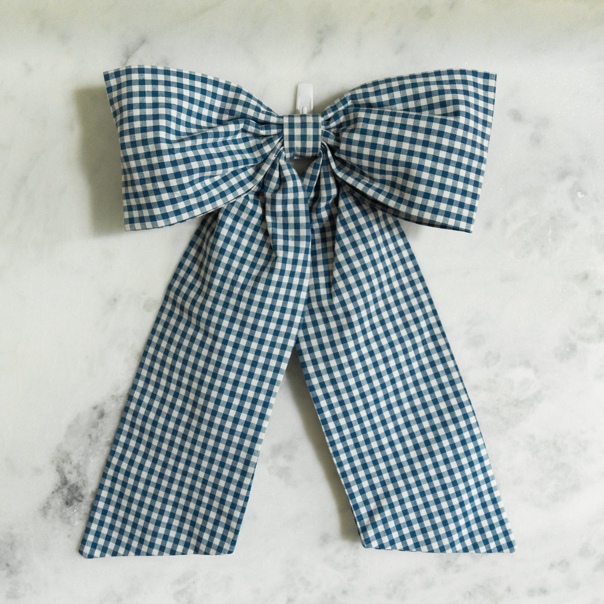 Blue Gingham Bow