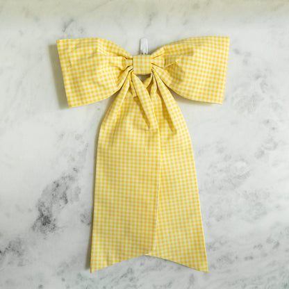 Yellow Gingham Bow