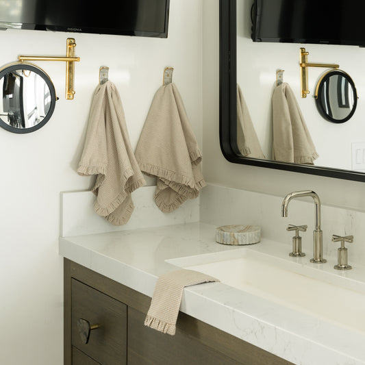 Cream 2-Piece Dish Towel and Cloth Set