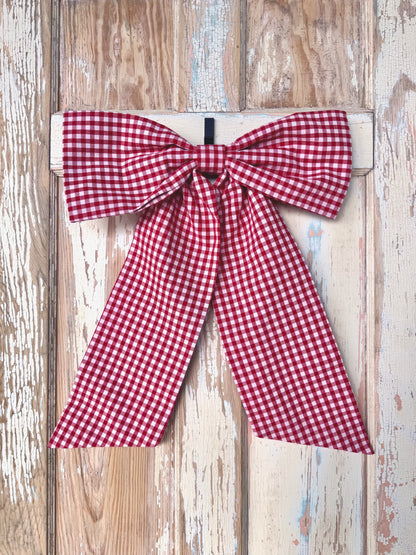 Red Gingham Bow