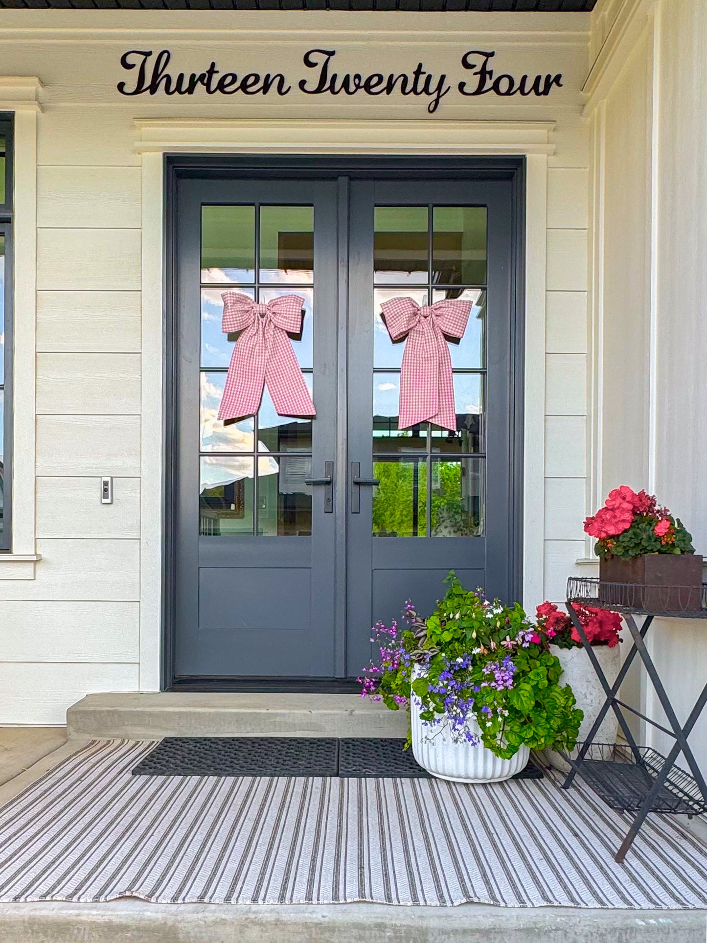 Pink Gingham Bow