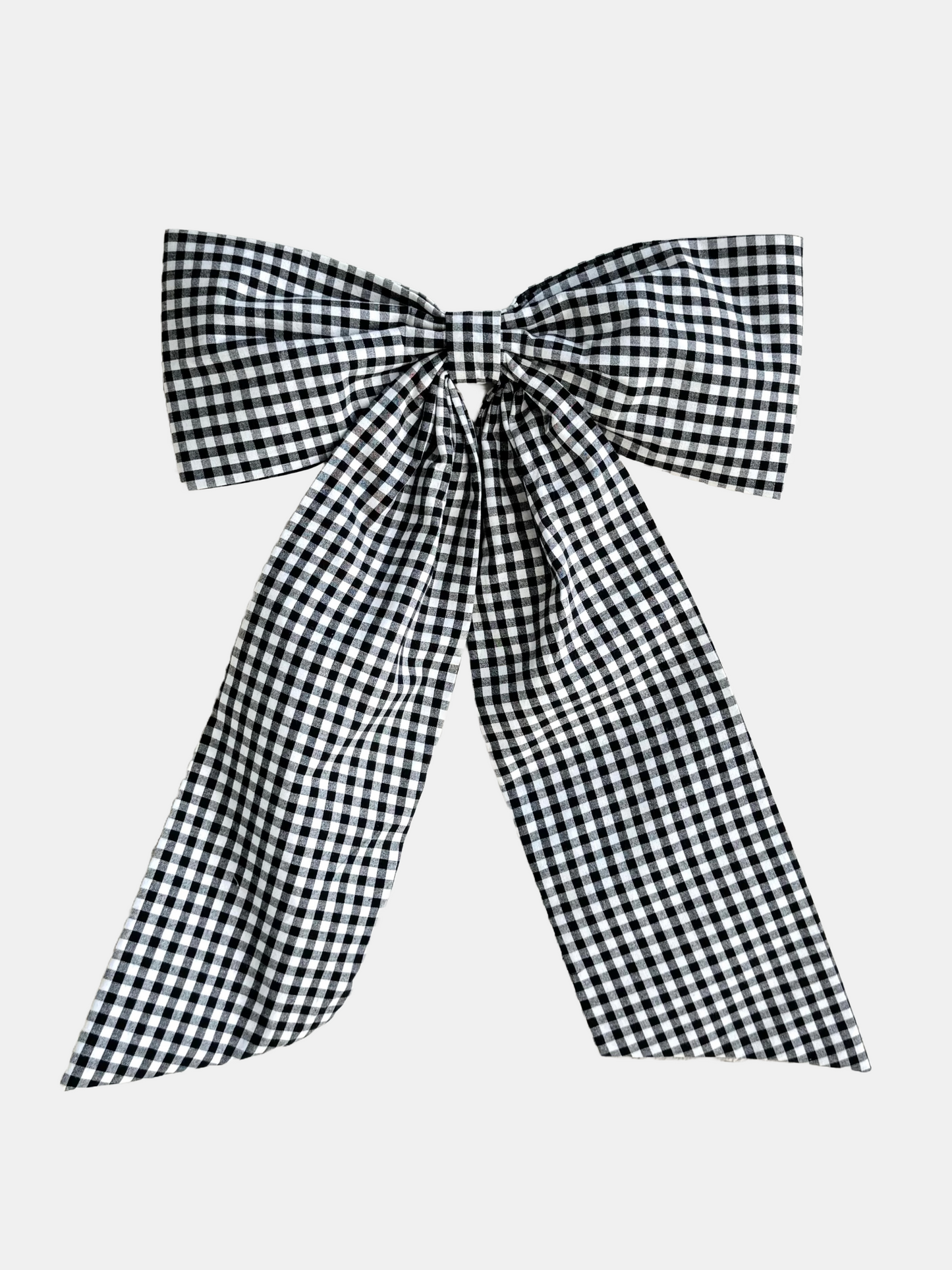 Black Gingham Bow